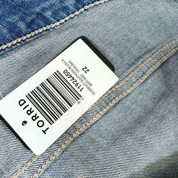 Torrid Denim Jeans Womens Size 22R Blue First At Fit Slim Boot Five Pocket new - Picture 5 of 12